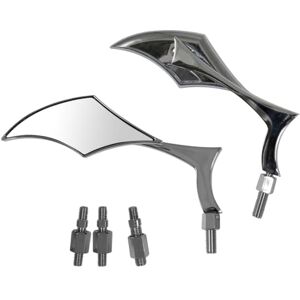 A-Pro Rearview Custom Mirrors Style Motorcycle Chrome Motorbike Handlebar A-Pro Rearview Custom Mirrors Style Motorcycle Chrome Motorbike Handlebar