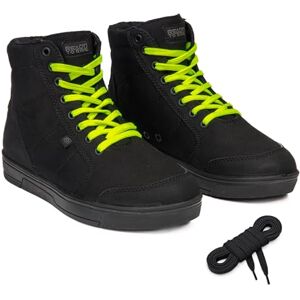 OZ-BOT-TOWN_58_44 OZONE MOTO Unisex's Town buty motocyklowe, czarne, żółte fluo, 44 (UE) OZ-BOT-TOWN_58_44 OZONE MOTO Unisex's Town buty motocyklowe, czarne, żółte fluo, 44 (UE)