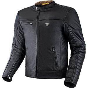 SHIMA WINCHESTER 2.0 kurtka motocyklowa dla mężczyzn, klasyczna skórzana kurtka motocyklowa z ochraniaczami na plecy, ramiona, łokcie, wzmocnione podwójne szwy (czarna, XXL) SHIMA WINCHESTER 2.0 kurtka motocyklowa dla mężczyzn, klasyczna skórzana kurtka motocyklowa z ochraniaczami na plecy, ramiona, łokcie, wzmocnione podwójne szwy (czarna, XXL)