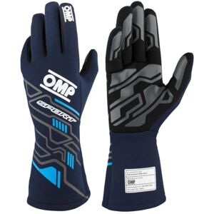 IB0-0777-A01-244-XS Ompracing Rękawice Omp Sport FIA 8856-2018, granatowy/cyjan, rozmiar XS IB0-0777-A01-244-XS Ompracing Rękawice Omp Sport FIA 8856-2018, granatowy/cyjan, rozmiar XS