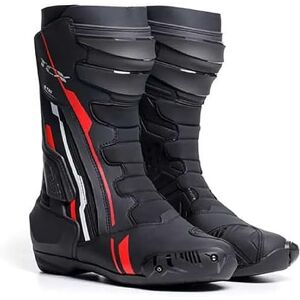 TCX S-tr1, męskie, sportowe i certyfikowane, buty motocyklowe z cholewką z mikrofibry, boczne elastyczne zapięcie na zamek błyskawiczny i rzep, czarny, czerwony, biały, 40 EU TCX S-tr1, męskie, sportowe i certyfikowane, buty motocyklowe z cholewką z mikrofibry, boczne elastyczne zapięcie na zamek błyskawiczny i rzep, czarny, czerwony, biały, 40 EU