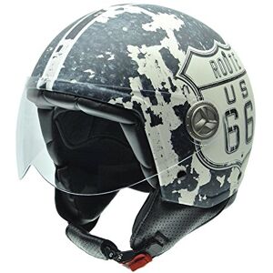NZI Zeta Route 66 kask motocyklowy, wielokolorowy (Oxide 2), 54 NZI Zeta Route 66 kask motocyklowy, wielokolorowy (Oxide 2), 54