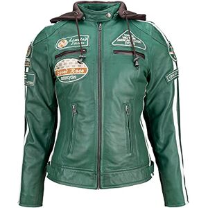 URBAN 5884 Urban Leather damska skórzana kurtka motocyklowa '58 LADIES', ciemnozielona, M URBAN 5884 Urban Leather damska skórzana kurtka motocyklowa '58 LADIES', ciemnozielona, M