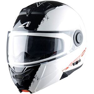 Astone Helmets Astone kask motocrossowy RT800EX, paski białe, XL Astone Helmets Astone kask motocrossowy RT800EX, paski białe, XL