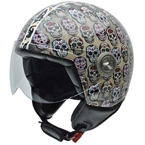NZI Zeta Mexican Skulls kask motocyklowy, wielokolorowy, XL NZI Zeta Mexican Skulls kask motocyklowy, wielokolorowy, XL