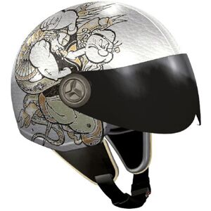 NZI 490022G577 Vintage II Tattoo Open Face kask motocyklowy, ilustracja PopEye, M NZI 490022G577 Vintage II Tattoo Open Face kask motocyklowy, ilustracja PopEye, M
