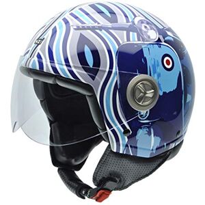 NZI Zeta Graphics kask motocyklowy, skuter w niebieskich odcieniach, 59 NZI Zeta Graphics kask motocyklowy, skuter w niebieskich odcieniach, 59