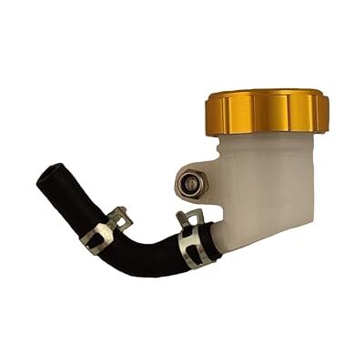 one by Camamoto Uniwersalny zbiornik oleju hamulcowego z aluminiową wtyczką CNC do motocykli Honda, Yamaha, Suzuki, Kawasaki, BMW, Aprilia i więcej one by Camamoto Uniwersalny zbiornik oleju hamulcowego z aluminiową wtyczką CNC do motocykli Honda, Yamaha, Suzuki, Kawasaki, BMW, Aprilia i więcej