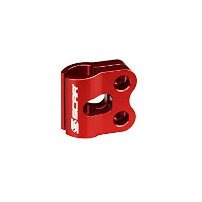 SCAR Zacisk przewodu hamulcowego kompatybilny z KAWASAKI KXF KLX 65 80 85 100 125 250 450 450 450R 150BF D-TRACKER125 89-22, czerwony SCAR Zacisk przewodu hamulcowego kompatybilny z KAWASAKI KXF KLX 65 80 85 100 125 250 450 450 450R 150BF D-TRACKER125 89-22, czerwony