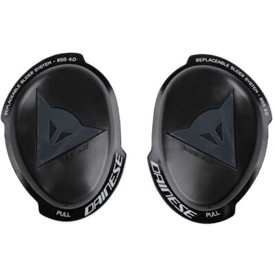 Dainese Knee Slider Rss 4.0 Full Kit, ochrona kolan dla motocykli, dla mężczyzn i kobiet, czarna/antracytowa, N Dainese Knee Slider Rss 4.0 Full Kit, ochrona kolan dla motocykli, dla mężczyzn i kobiet, czarna/antracytowa, N