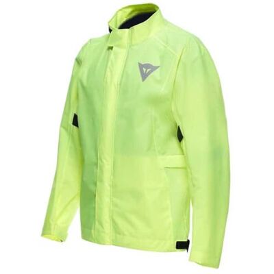 Dainese Ultralight Rain Jacket, wodoodporna i wiatroszczelna kurtka przeciwdeszczowa, ultra lekka, składana, przeciwdeszczowa do motocykla, uniseks, neonowo-żółta, L Dainese Ultralight Rain Jacket, wodoodporna i wiatroszczelna kurtka przeciwdeszczowa, ultra lekka, składana, przeciwdeszczowa do motocykla, uniseks, neonowo-żółta, L