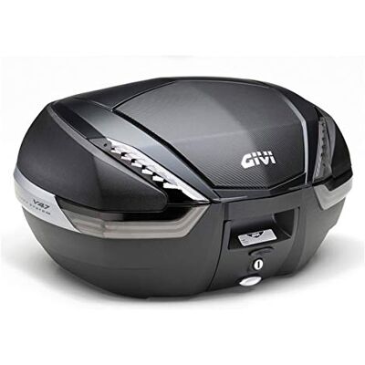 Givi V47NNT Tech Monokey Top-Case z przezroczystymi elementami odblaskowymi o wyglądzie karbonowym czarny/szary Givi V47NNT Tech Monokey Top-Case z przezroczystymi elementami odblaskowymi o wyglądzie karbonowym czarny/szary