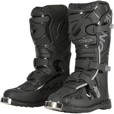 O'NEAL Buty motocrossowe Dzieci MX Enduro Metalowa ochrona podeszwy, łatwo regulowane klamry Buty młodzieżowe TRIBUTE Czarne Rozmiar 38 O'NEAL Buty motocrossowe Dzieci MX Enduro Metalowa ochrona podeszwy, łatwo regulowane klamry Buty młodzieżowe TRIBUTE Czarne Rozmiar 38