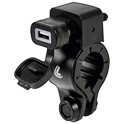 Lampa 38832 Motocyklowe gniazdo USB z mocowaniem na kierownicę Lampa 38832 Motocyklowe gniazdo USB z mocowaniem na kierownicę