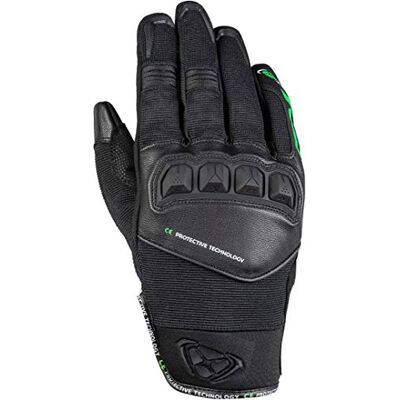 Ixon Rękawiczki motocyklowe RS RUN czarno-zielone rozmiar L Ixon Rękawiczki motocyklowe RS RUN czarno-zielone rozmiar L