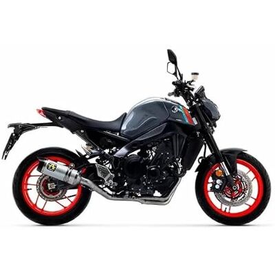 Arrow THUNDER ALUMINIUM SILENCER WITH CARBY END CAP YAMAHA MT-09 '21 HOMOLOGATED ALUMINUM THUNDER SILENCER LOW VERSION Z CARBONENDCAP Arrow THUNDER ALUMINIUM SILENCER WITH CARBY END CAP YAMAHA MT-09 '21 HOMOLOGATED ALUMINUM THUNDER SILENCER LOW VERSION Z CARBONENDCAP