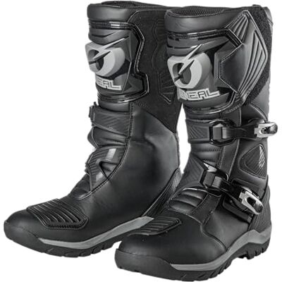 O'NEAL Buty motocyklowe Enduro MX All-Round Wykonane z wysokiej jakości mikrofibry, wzmocnione palce i pięta, antypoślizgowa podeszwa zewnętrzna Buty RMX Shorty Dorośli Czarne O'NEAL Buty motocyklowe Enduro MX All-Round Wykonane z wysokiej jakości mikrofibry, wzmocnione palce i pięta, antypoślizgowa podeszwa zewnętrzna Buty RMX Shorty Dorośli Czarne