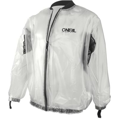 O'NEAL Motocross Mountain Bike Jacket MTB DH Downhill FR Freeride Przezroczysta i wodoodporna kurtka przeciwdeszczowa Off-Road z PVC, wstawki z siatki Kurtka przeciwdeszczowa Splash Dorośli Przezroczysta O'NEAL Motocross Mountain Bike Jacket MTB DH Downhill FR Freeride Przezroczysta i wodoodporna kurtka przeciwdeszczowa Off-Road z PVC, wstawki z siatki Kurtka przeciwdeszczowa Splash Dorośli Przezroczysta