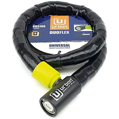 urban Security UR5100 Przegubowy łańcuch antykradzieżowy Duoflex ze stali wzmocnionej uniwersalny rower, motocykl, skuter 100cm urban Security UR5100 Przegubowy łańcuch antykradzieżowy Duoflex ze stali wzmocnionej uniwersalny rower, motocykl, skuter 100cm