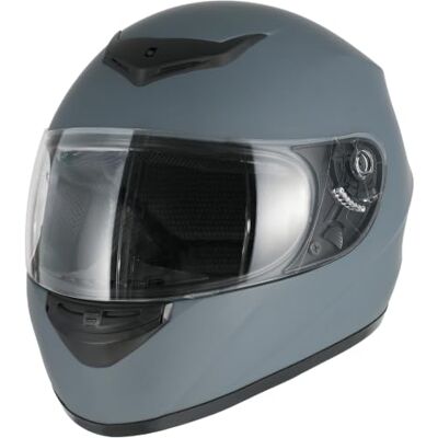 Favoto Kask motocyklowy dla dorosłych – integralny kask dla mężczyzn i kobiet, certyfikat ECE 22.06, odporny na zarysowania, przezroczysty wizjer, zapięcie z grzechotką, kask do motocykla, skutera Favoto Kask motocyklowy dla dorosłych – integralny kask dla mężczyzn i kobiet, certyfikat ECE 22.06, odporny na zarysowania, przezroczysty wizjer, zapięcie z grzechotką, kask do motocykla, skutera
