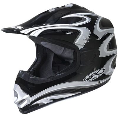 NZI Motocykl kask motocrossowy, biały/czarny, 57 NZI Motocykl kask motocrossowy, biały/czarny, 57
