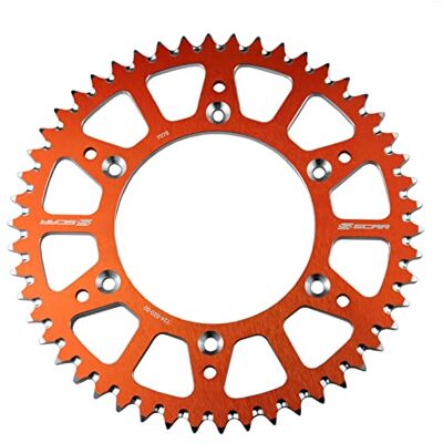 SCAR Aluminiowa zębatka kompatybilna z KTM SX/SXF/EXC/EXCF 125 150 250 300 350 450 500 93-22, pomarańczowa 48 zębów SCAR Aluminiowa zębatka kompatybilna z KTM SX/SXF/EXC/EXCF 125 150 250 300 350 450 500 93-22, pomarańczowa 48 zębów
