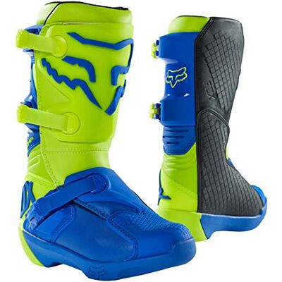 Fox Racing Fox Youth Comp Boot Buckle Yellow/Blue Fox Racing Fox Youth Comp Boot Buckle Yellow/Blue