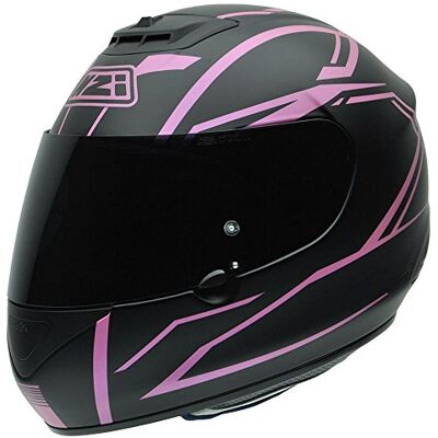 NZI Spyder V Graphics Outline Lady kask motocyklowy, czarny/różowy, 54 cm NZI Spyder V Graphics Outline Lady kask motocyklowy, czarny/różowy, 54 cm