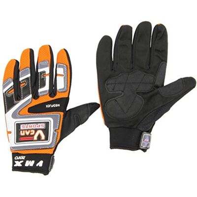 protectWEAR MX01-OR-XS rękawice crossowe, rękawice downhill, rękawice BMX z odpornego na rozdarcia materiału z nasadkami z tworzywa sztucznego, rozmiar XS, pomarańczowe/czarne/białe protectWEAR MX01-OR-XS rękawice crossowe, rękawice downhill, rękawice BMX z odpornego na rozdarcia materiału z nasadkami z tworzywa sztucznego, rozmiar XS, pomarańczowe/czarne/białe
