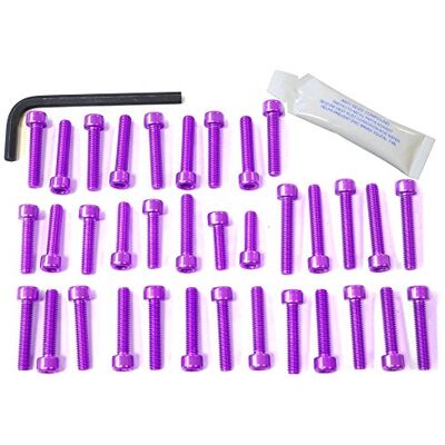 Pro Bolt Pro-Bolt EDU210 aluminiowy zestaw śrub silnikowych do Ducati 1000 Sport/M'Strada, liliowy Pro Bolt Pro-Bolt EDU210 aluminiowy zestaw śrub silnikowych do Ducati 1000 Sport/M'Strada, liliowy