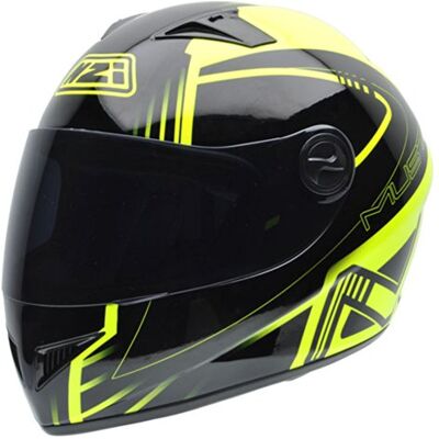 NZI kask motocyklowy na całą twarz, fluo żółty/czarny, 61 NZI kask motocyklowy na całą twarz, fluo żółty/czarny, 61