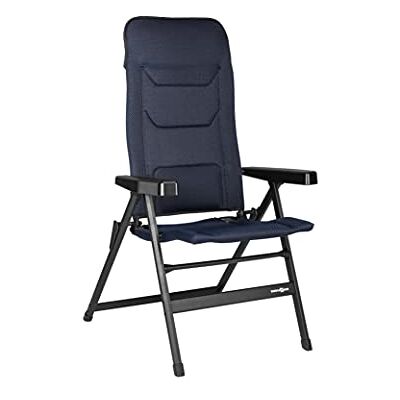 BRUNNER Rebel PRO (S-M-L) składane krzesło kempingowe, do ogrodu, tarasu aluminiowego, 5-stopniowa regulacja, nośność do 150 kg, wysokie oparcie, czarne lub niebieskie BRUNNER Rebel PRO (S-M-L) składane krzesło kempingowe, do ogrodu, tarasu aluminiowego, 5-stopniowa regulacja, nośność do 150 kg, wysokie oparcie, czarne lub niebieskie