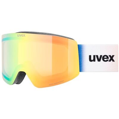 S550682 uvex provoqe FM, Gogle narciarskie unisex-dorosły, schwarz matt dl/grün-klar, one size S550682 uvex provoqe FM, Gogle narciarskie unisex-dorosły, schwarz matt dl/grün-klar, one size