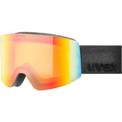 S550682 uvex provoqe FM, Gogle narciarskie unisex-dorosły, schwarz matt dl/regenbogen-klar, one size S550682 uvex provoqe FM, Gogle narciarskie unisex-dorosły, schwarz matt dl/regenbogen-klar, one size