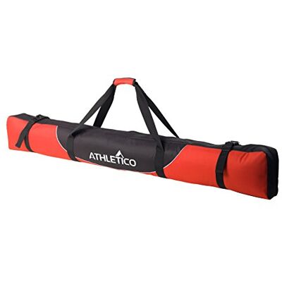 ATH-MOG-PAD-SKI-BAG Athletico Mogul wyściełana torba na narty – w pełni wyściełana torba podróżna na narty (czerwona, 170 cm) ATH-MOG-PAD-SKI-BAG Athletico Mogul wyściełana torba na narty – w pełni wyściełana torba podróżna na narty (czerwona, 170 cm)