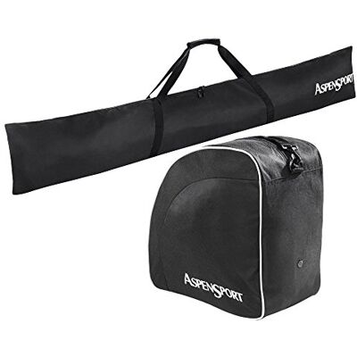 AspenSport Zestaw toreb narciarskich, czarny, 43 x 27 x 5 cm, 50 litrów AspenSport Zestaw toreb narciarskich, czarny, 43 x 27 x 5 cm, 50 litrów