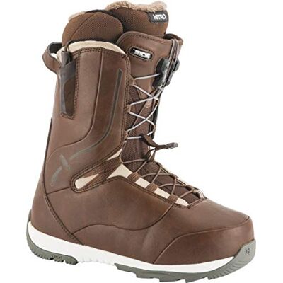 1191-848456 Nitro Snowboards Crown TLS '19 lekkie buty snowboardowe z systemem szybkiego sznurowania Allround Freestyle Freeride Softboot Warm Boots, brązowe, 27,5 1191-848456 Nitro Snowboards Crown TLS '19 lekkie buty snowboardowe z systemem szybkiego sznurowania Allround Freestyle Freeride Softboot Warm Boots, brązowe, 27,5