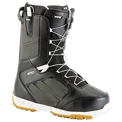 1191-848450 Nitro Snowboards Męskie lekkie buty snowboardowe Anthem TLS '19 z systemem szybkiego sznurowania, uniwersalne buty Freestyle Freeride, Softboots, czarno-białe, 25,5 1191-848450 Nitro Snowboards Męskie lekkie buty snowboardowe Anthem TLS '19 z systemem szybkiego sznurowania, uniwersalne buty Freestyle Freeride, Softboots, czarno-białe, 25,5