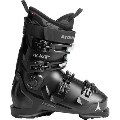 Atomic HAWX Ultra 85 W buty narciarskie w kolorze czarnym/antracytowym – rozmiar 42/43 – wąskie buty narciarskie o dopasowaniu 98 mm – Memory -Fit buty narciarskie z wytrzymałego poliuretanu Atomic HAWX Ultra 85 W buty narciarskie w kolorze czarnym/antracytowym – rozmiar 42/43 – wąskie buty narciarskie o dopasowaniu 98 mm – Memory -Fit buty narciarskie z wytrzymałego poliuretanu