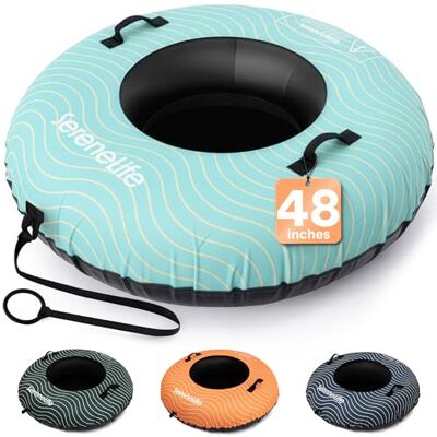 SLSNTU48BL SereneLife 48'' Tubka Śnieżna do Zjeżdżania Wytrzymała Gumowa Wewnętrzna Rura, Pokrycie Oxford, Grubsza PVC Podstawa i Pasek Do Holowania Nadmuchiwany Sanki Śnieżne dla Dzieci i Dorosłych SLSNTU48BL SereneLife 48'' Tubka Śnieżna do Zjeżdżania Wytrzymała Gumowa Wewnętrzna Rura, Pokrycie Oxford, Grubsza PVC Podstawa i Pasek Do Holowania Nadmuchiwany Sanki Śnieżne dla Dzieci i Dorosłych