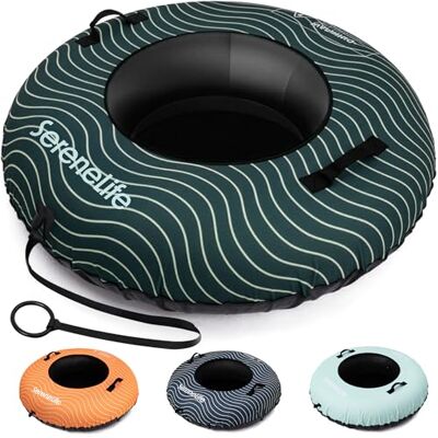 SLSNTU44GN SereneLife 44'' Tubka Śnieżna do Zjeżdżania Wytrzymała Gumowa Wewnętrzna Rura, Pokrycie Oxford, Grubsza PVC Podstawa i Pasek Do Holowania Nadmuchiwany Sanki Śnieżne dla Dzieci i Dorosłych SLSNTU44GN SereneLife 44'' Tubka Śnieżna do Zjeżdżania Wytrzymała Gumowa Wewnętrzna Rura, Pokrycie Oxford, Grubsza PVC Podstawa i Pasek Do Holowania Nadmuchiwany Sanki Śnieżne dla Dzieci i Dorosłych