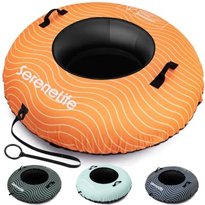 SLSNTU48OR SereneLife 48'' Tubka Śnieżna do Zjeżdżania Wytrzymała Gumowa Wewnętrzna Rura, Pokrycie Oxford, Grubsza PVC Podstawa i Pasek Do Holowania Nadmuchiwany Sanki Śnieżne dla Dzieci i Dorosłych SLSNTU48OR SereneLife 48'' Tubka Śnieżna do Zjeżdżania Wytrzymała Gumowa Wewnętrzna Rura, Pokrycie Oxford, Grubsza PVC Podstawa i Pasek Do Holowania Nadmuchiwany Sanki Śnieżne dla Dzieci i Dorosłych