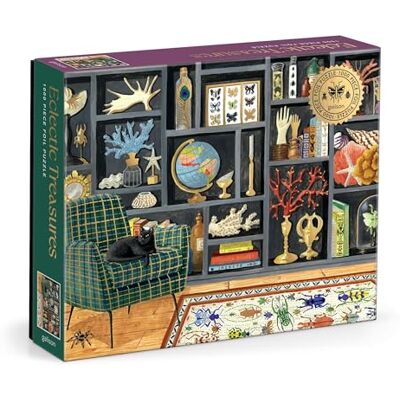 Galison Eclectic Treasures 1000 Piece Foil Puzzle Galison Eclectic Treasures 1000 Piece Foil Puzzle