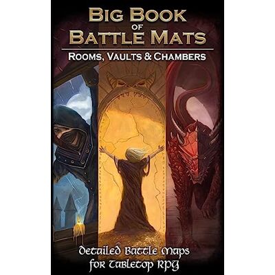 Loke BattleMats Big Book of Battle Mats Rooms, Vaults & Chambers Angielska Książka Map RPG Strategiczna Gra Bitewna Loke BattleMats Big Book of Battle Mats Rooms, Vaults & Chambers Angielska Książka Map RPG Strategiczna Gra Bitewna