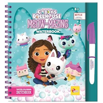 Liscianigiochi Lisciani GABBY AND the MAGIC DOM MEOW-MAZING Magiczny notatnik z kolorowankami wodnymi dla dzieci od 3 lat 12-stronicowa książka z piórem wodnym aktywność ręczna pomysł na prezent Gabby's Liscianigiochi Lisciani GABBY AND the MAGIC DOM MEOW-MAZING Magiczny notatnik z kolorowankami wodnymi dla dzieci od 3 lat 12-stronicowa książka z piórem wodnym aktywność ręczna pomysł na prezent Gabby's