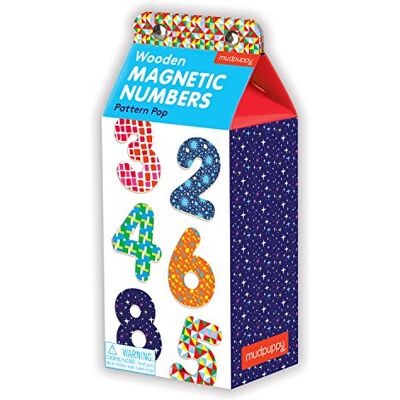 MudPuppy Pattern Pop Wooden Magnetic Numbers MudPuppy Pattern Pop Wooden Magnetic Numbers