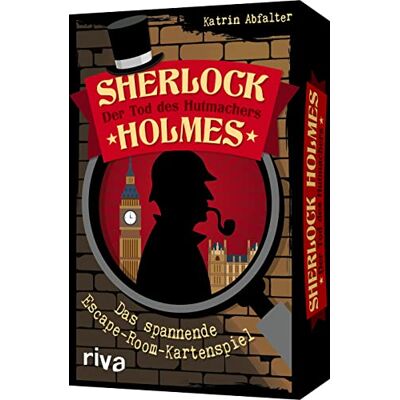 RIVA Sherlock Holmes Der Tod des Hutmachers: Das spannende Escape-Room-Kartenspiel Das perfekte Geschenk für alle Rätsel-Fans. Im handlichen Format ideal für unterwegs. Ab 12 Jahren RIVA Sherlock Holmes Der Tod des Hutmachers: Das spannende Escape-Room-Kartenspiel Das perfekte Geschenk für alle Rätsel-Fans. Im handlichen Format ideal für unterwegs. Ab 12 Jahren