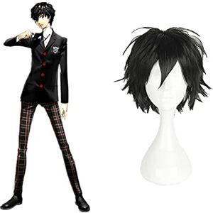 EQWR Wig for Hot Game Persona 5 Cosplay JOKER Ren Amamiy Cosplay perike otporne na toplinu sintetičke Halloween Carnival Party Persona5 Cosplay perike