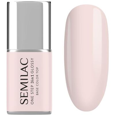 Semilac 3 W 1 One Step Glossy Lakier do Paznokci, S255 Ecru, 7 ml Semilac 3 W 1 One Step Glossy Lakier do Paznokci, S255 Ecru, 7 ml