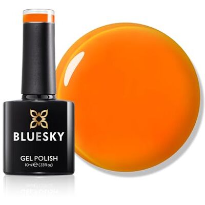 BLUESKY N29 Lakier Hybrydowy 10 ml, Satsuma Lato Neon BLUESKY N29 Lakier Hybrydowy 10 ml, Satsuma Lato Neon